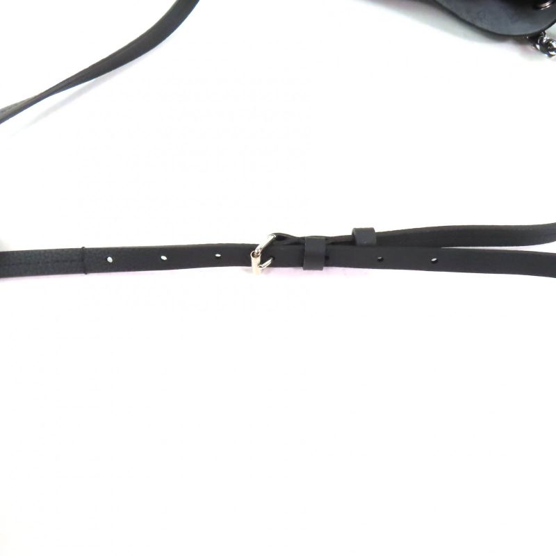 Louis Vuitton M57070 Bella Noir Black Mahina Leather 2way Shoulder Bag With