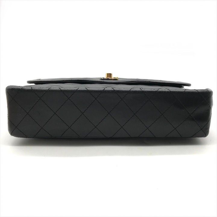 Chanel CC Logo Quilted Lambskin Limited Edition Double Flap Chain Shoulder Bag