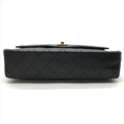 Chanel CC Logo Quilted Lambskin Limited Edition Double Flap Chain Shoulder Bag