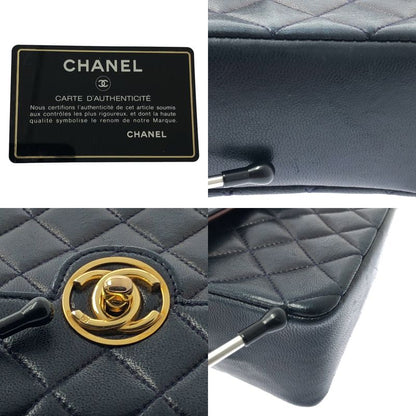 Chanel | Single Flap Mini Matelasse Lambskin Shoulder Bag | Navy Bordeaux |