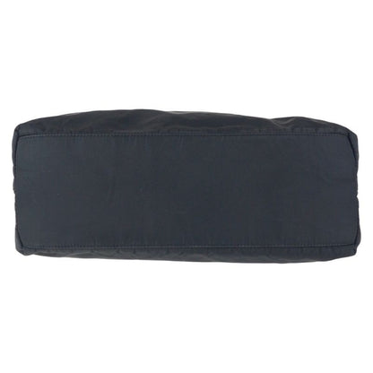 Prada Tessuto Triangle Logo Plate Black Nylon/plastic Tote Handbag Ladies 504894