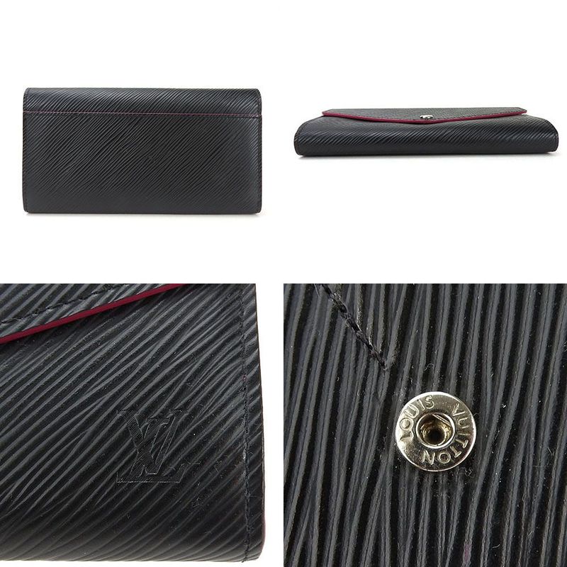 Louis Vuitton Bifold Long Walletportefeuille/sarah M64322epi Noir Blackblackhot