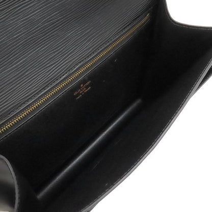 Louis Vuitton 2way Bag Monceau Epi Leather Black Gold Hardware Black Handbag