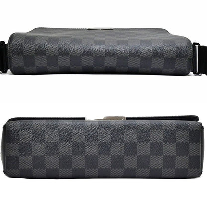 Louis Vuitton Damier Graphite District PM NV2 N40349 Shoulder Bag Black