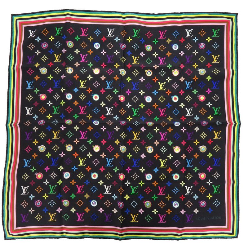 Louis Vuitton I Love Monogram Scarf Monogram Multicolor Noir Black M71916 Scarf