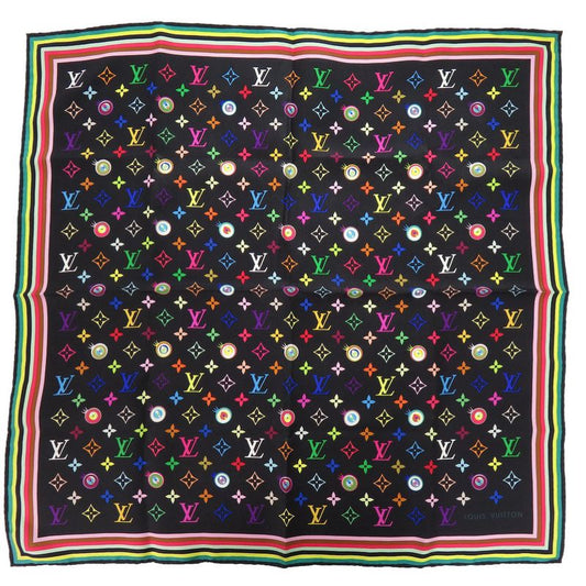 Louis Vuitton I Love Monogram Scarf Monogram Multicolor Noir Black M71916 Scarf