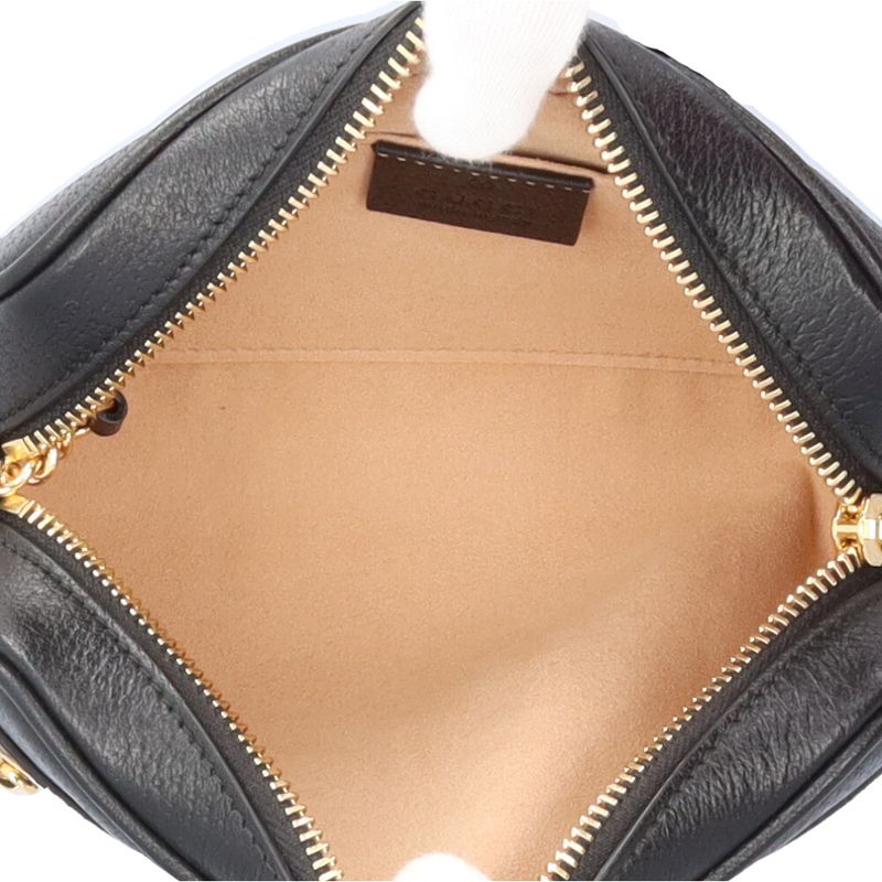 Gucci Mini Bag Sherry Line Shoulder Bag Leather 517350 Navy Ladies Gucci