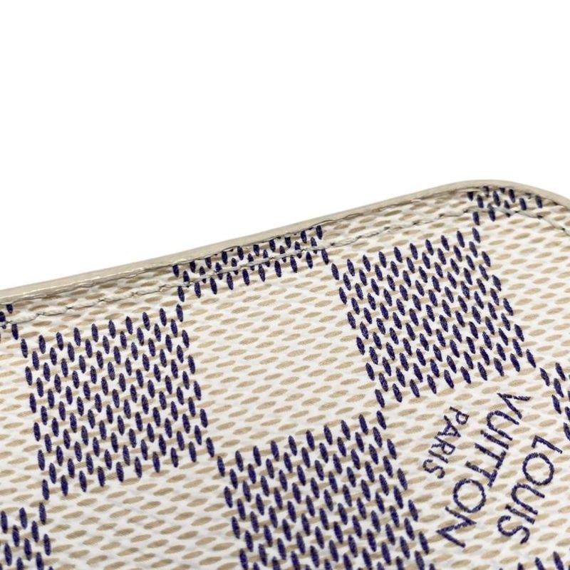 Louis Vuitton Bifold Long Wallet Portefeuille Antholite N63221 Damier Azure