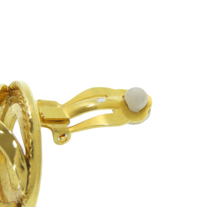 Chanel Coco Mark Earrings Metal Ladies