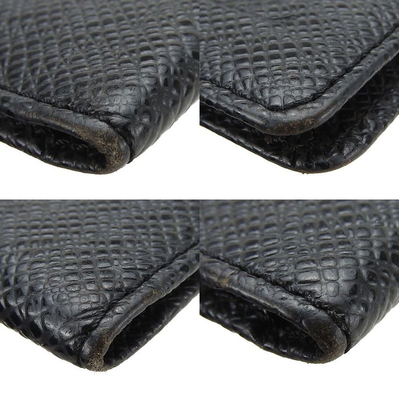 Louis Vuitton Card Case Pass Case Taiga Ardoise Leather Schoolbag Small Items