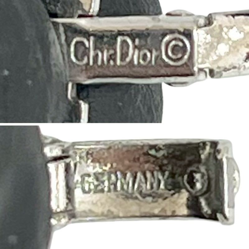 Christian Dior Chain Long Necklace Pendant Accessory Silver 2036