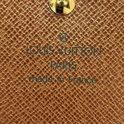 Louis Vuitton Monogram Porte Monebier Tresor M61730 Bifold Wallet Unisex