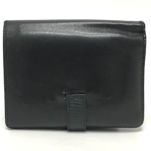 Hermes Bifold Wallet Bearn Compact Box Calf Black