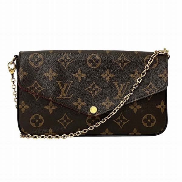 Louis Vuitton Monogram Pochette Felicie M61276 Chain Wallet Bag Shoulder Bag