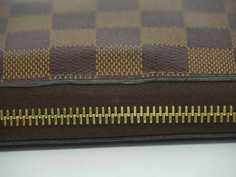 Authentic Louis Vuitton LV New Shape Zippy Wallet Damier Ebène Long Wallet