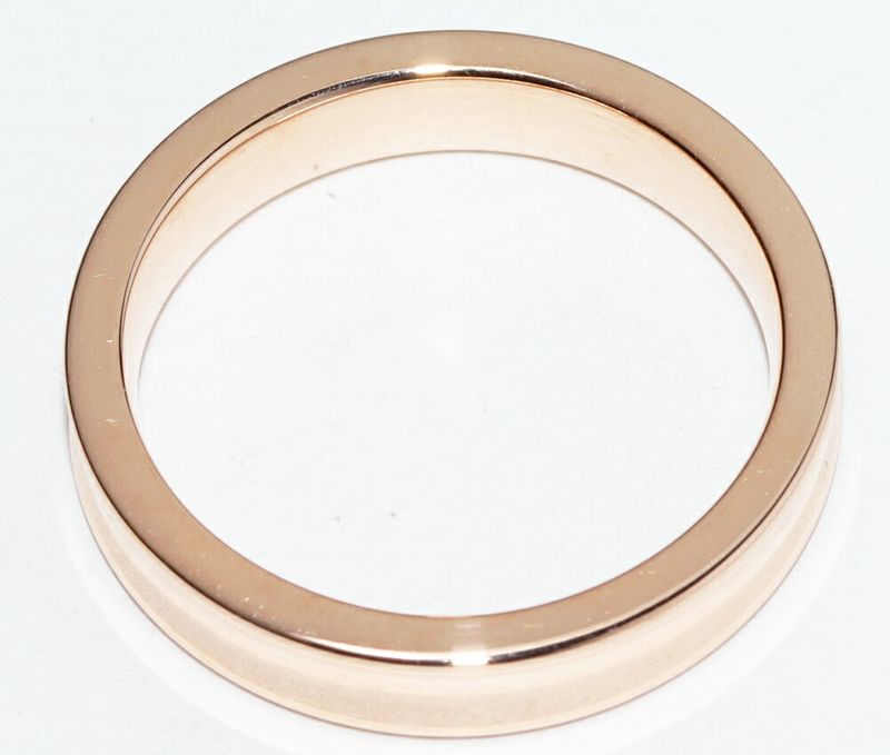 Tiffany & Co Ring 18K Pink Gold Diamond 2P 1837 Narrow Ring