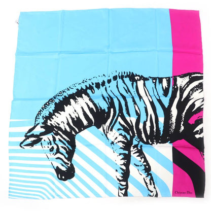 Christian DIOR 22SS 22anp090i610 D-jungle Pop 100% Silk Animal Scarf Multicolor