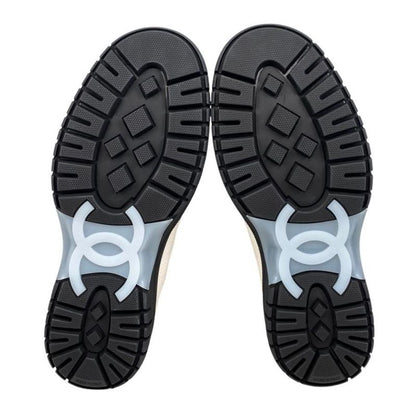 Chanel Sneakers Matelasse Coco Mark G46258 37 Size Suede Calfskin Lambskin