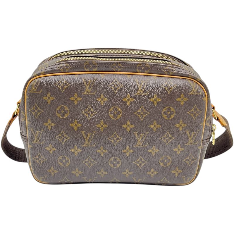 Louis Vuitton Shoulder Bag Reporter PM Monogram Leather Brown