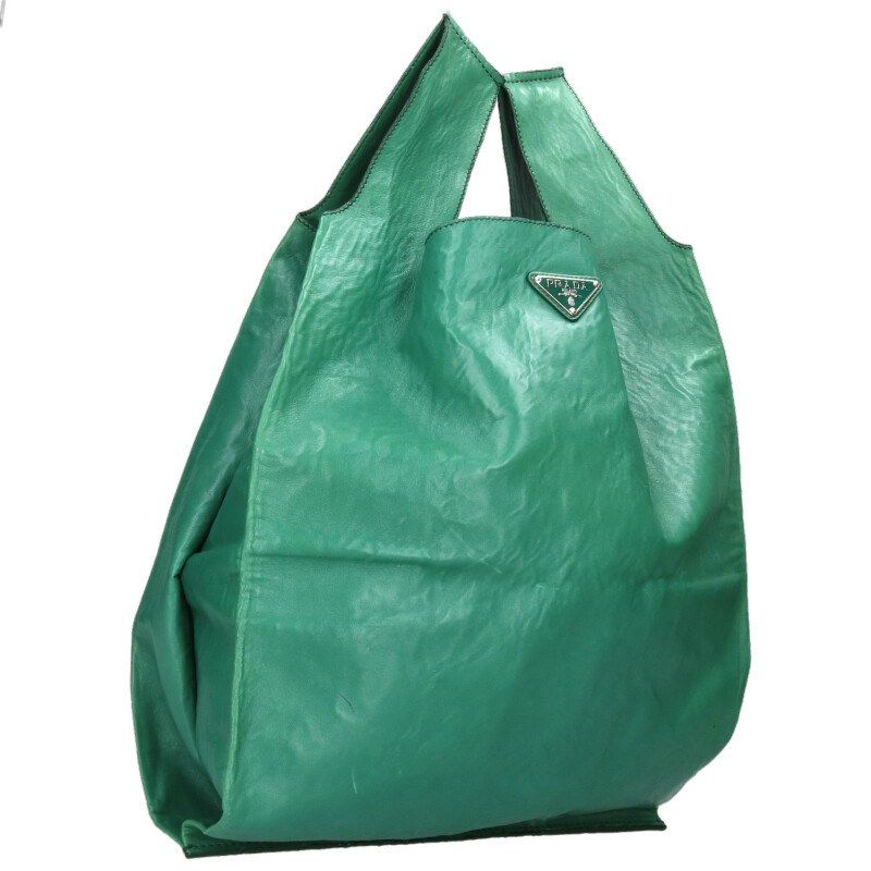 Prada Initial Patch Nappa Leather Tote Bag Men's