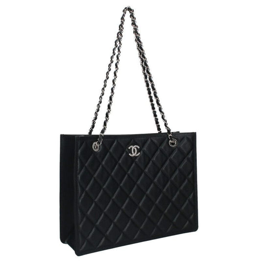 Chanel As4404 Caviar Skin Chain Shoulder Tote Bag Women