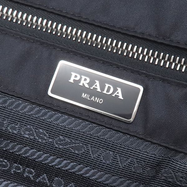 Prada 2way Bag Tessuto 2way Tote Bag Nylon Leather Navy Silver Hardware Navy