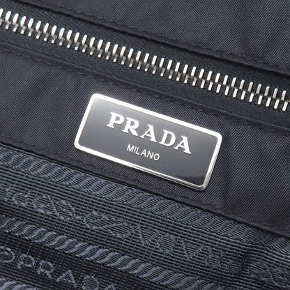 Prada 2way Bag Tessuto 2way Tote Bag Nylon Leather Navy Silver Hardware Navy