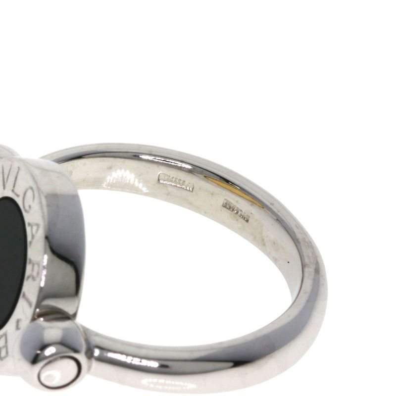 Bvlgari Flip Onyx Ring / Ring 18K White Gold 18K Yellow Gold Ladies