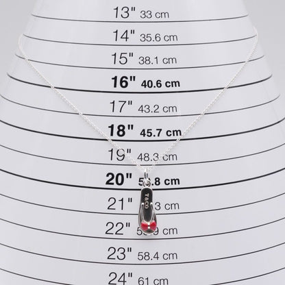 Tiffany & Co Flip Flops Silver Necklace 24-3778m