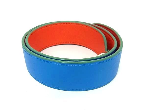 Fendi Strap You Leather Shoulder Strap For Bag Shoulder Strap Blue