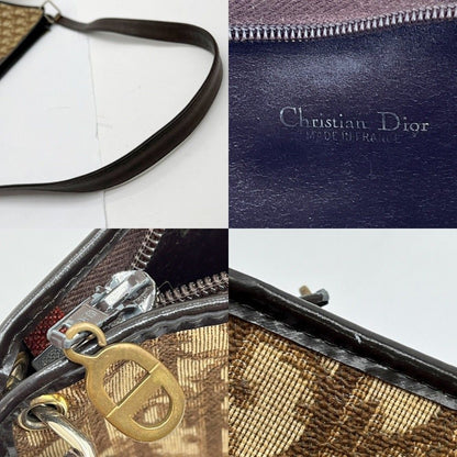 Christian Dior Christian Dior Handbag Shoulder Bag Logo Pattern Beige