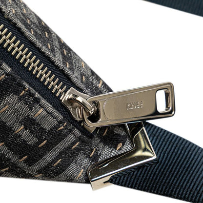 Fendi Zucca Melon Small Crossbody Bag Shoulder Bag 7va635 Grey Navy Canvas