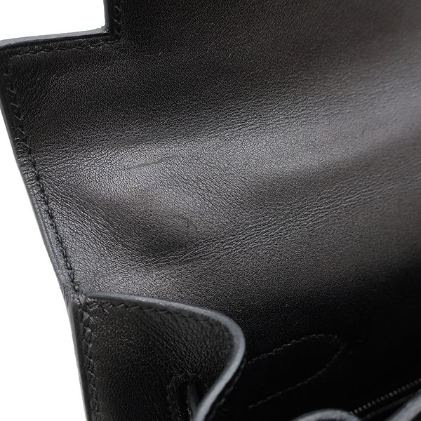 Hermes 2way Bag Kelly 32 Outer Stitch Vibrato Vogaliver Blue Silver Hardware