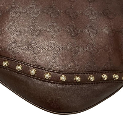 Gucci Shoulder Bag Striped Horsebit Sherry 153691 Dark Brown Green And Red