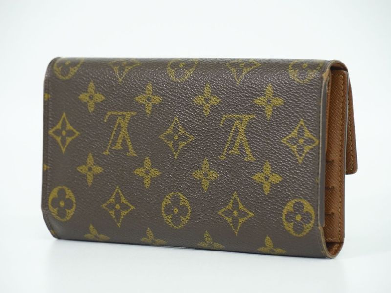 Authentic Louis Vuitton LV Porte Trésor International Monogram Long Wallet