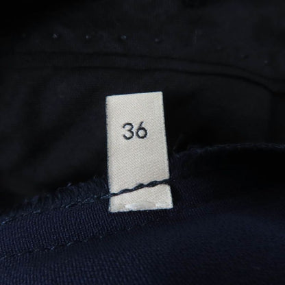 Gucci 624955 Center Press Wide Pants With Logo Patch Navy 36 Made In Italy