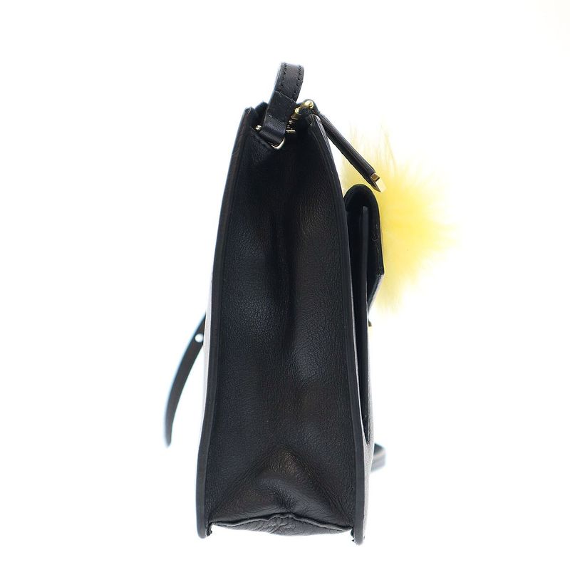 Fendi Back Bug Monster Leather Shoulder Bag 8m0362-41d Black