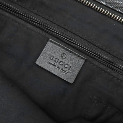 Gucci Shoulder Bag GG Imprime Shoulder Bag PVC Black Silver Hardware Black