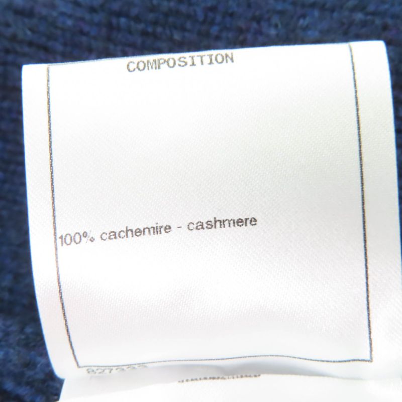 CHANEL 17B P57290k07490 Gabrielle COCO 100% Cashmere Coco Mark Button Knit Coat