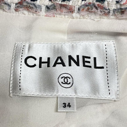 Chanel Jacket Size 34 S Women - P74009 White X Pink X Multi Long Sleeves /