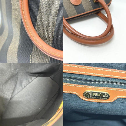 Fendi Handbag Pecan PVC Brown