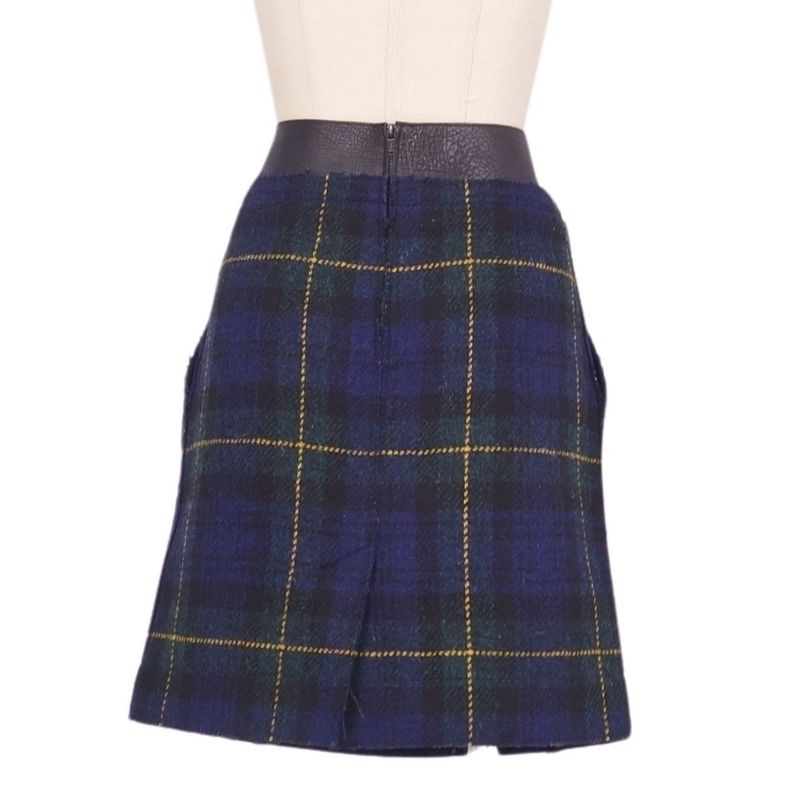 Celine Phoebe Period Skirt Tight Skirt Checked