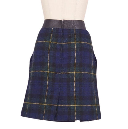Celine Phoebe Period Skirt Tight Skirt Checked