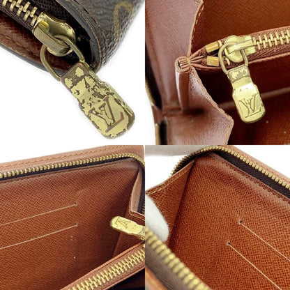 Louis Vuitton M61727 Monogram PVC Porte Monnaie Zip Long Wallet Brown 403692