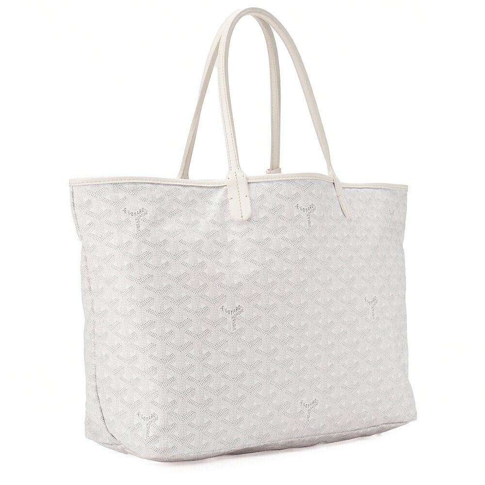 Goyard [goyard] Saint-louis PM Tote Bag Coated Canvas White With Silver