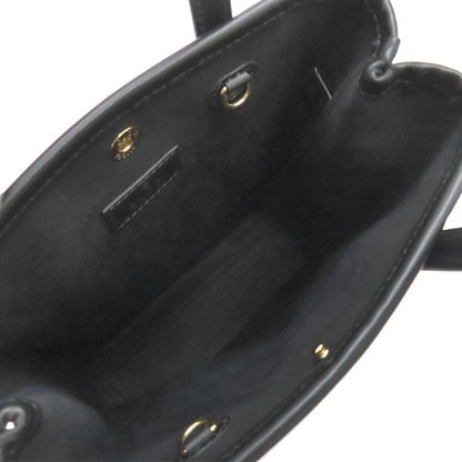 Gucci 2way Bag GG Super Mini Bag Leather Black Gold Hardware Black Handbag