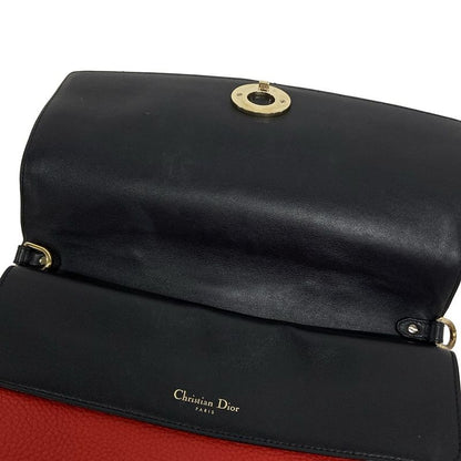 Dior/christian Dior Handbag Bedior Red Leather