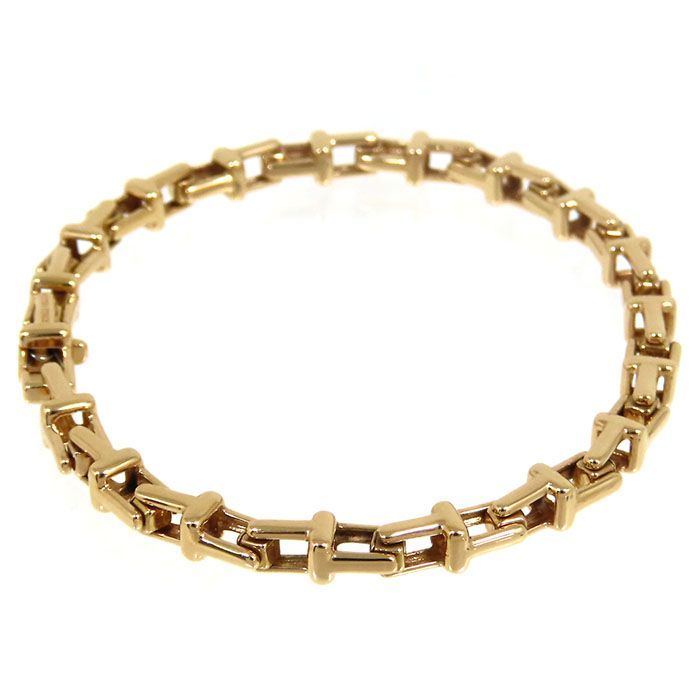 Tiffany & Co Tiffany & Co T Narrow Chain Bracelet 18K Pink Gold 750 Pink Gold