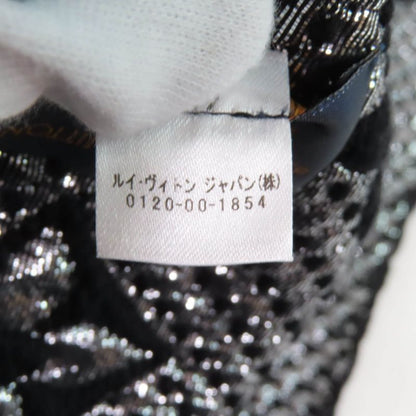 Louis Vuitton M75833 Echarpe Logomania Shine Silk-blend Noir Monogram Scarf