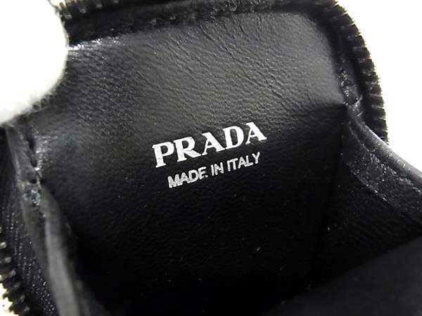Prada Leather Coin Case Black Fj8276